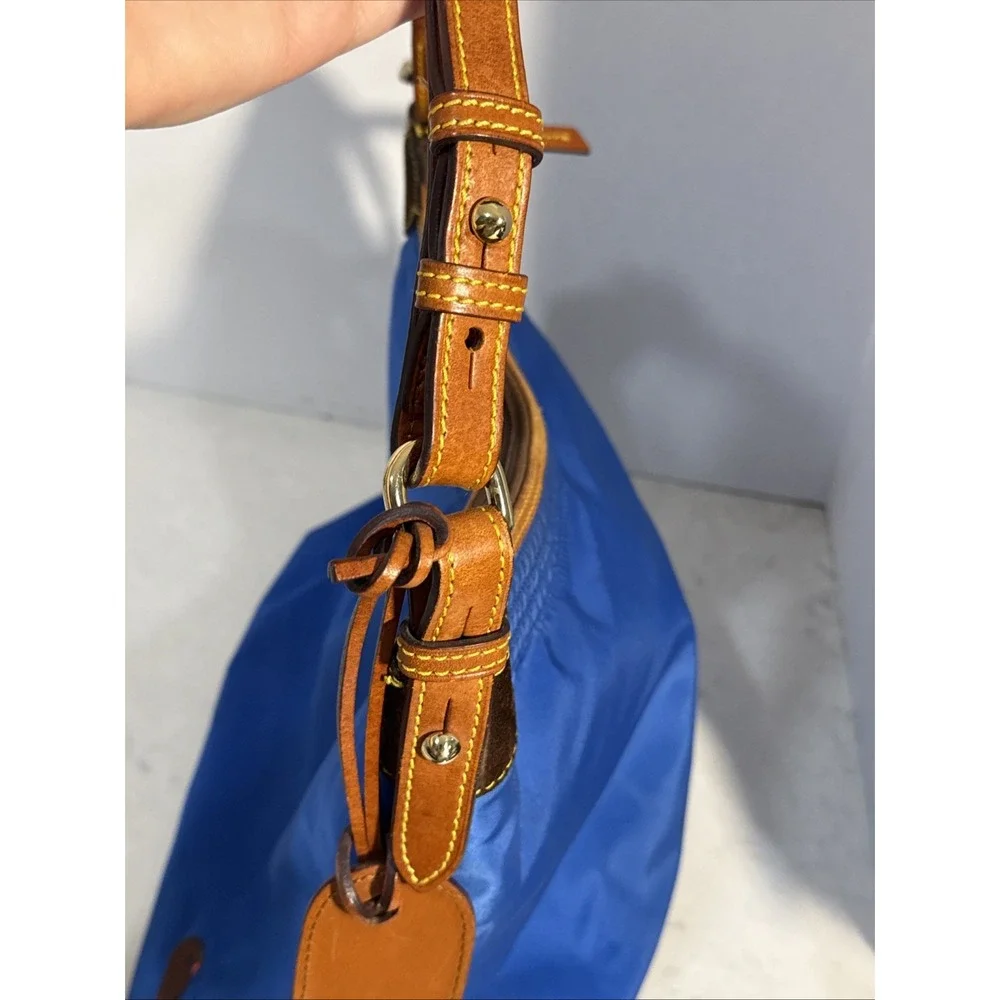 Dooney & Bourke Nylon Hobo Style Purse Blue